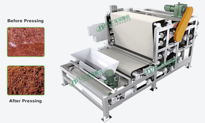 Cocopeat Coir Pith Belt Filter กด Dehydrator